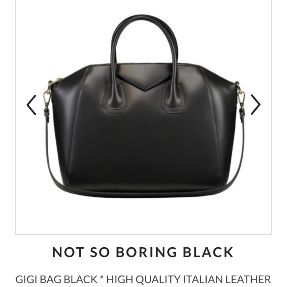 Black Givenchy inspired black tote purse